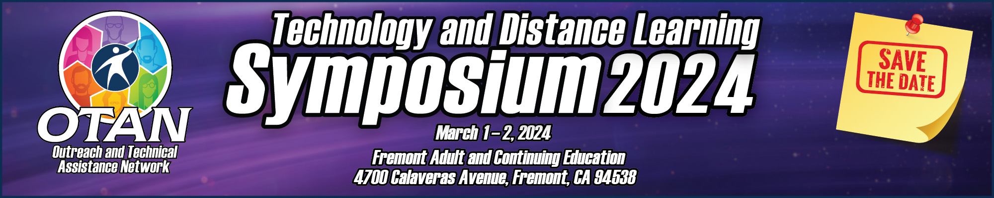 Technology and Distance Learning Symposium banner
